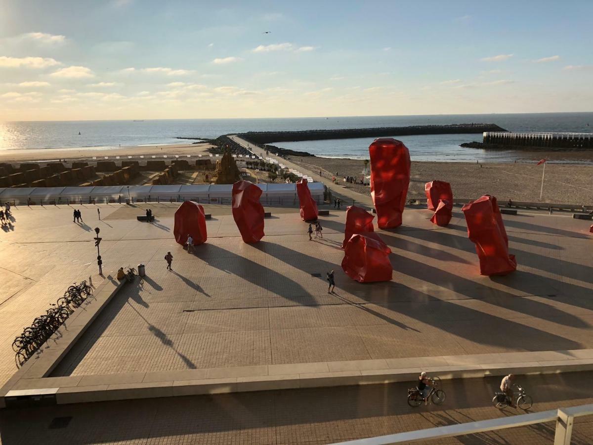 Panoramic View On Beach, Ships, Sea - Place To Be Ostend Luaran gambar